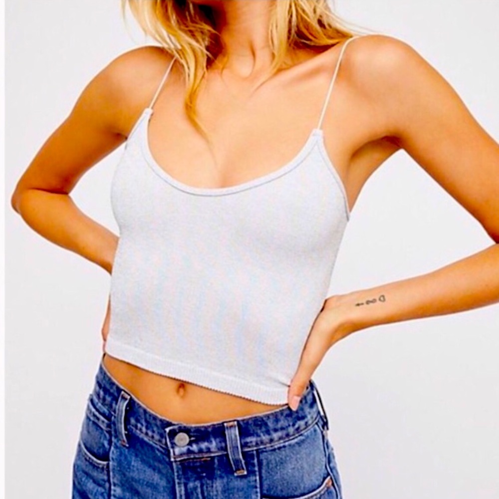 Free People Skinny Strap-Brami (sparkly)